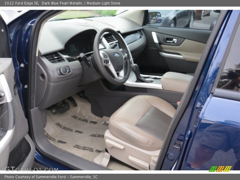 Dark Blue Pearl Metallic / Medium Light Stone 2012 Ford Edge SE