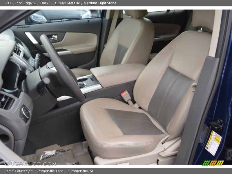 Dark Blue Pearl Metallic / Medium Light Stone 2012 Ford Edge SE