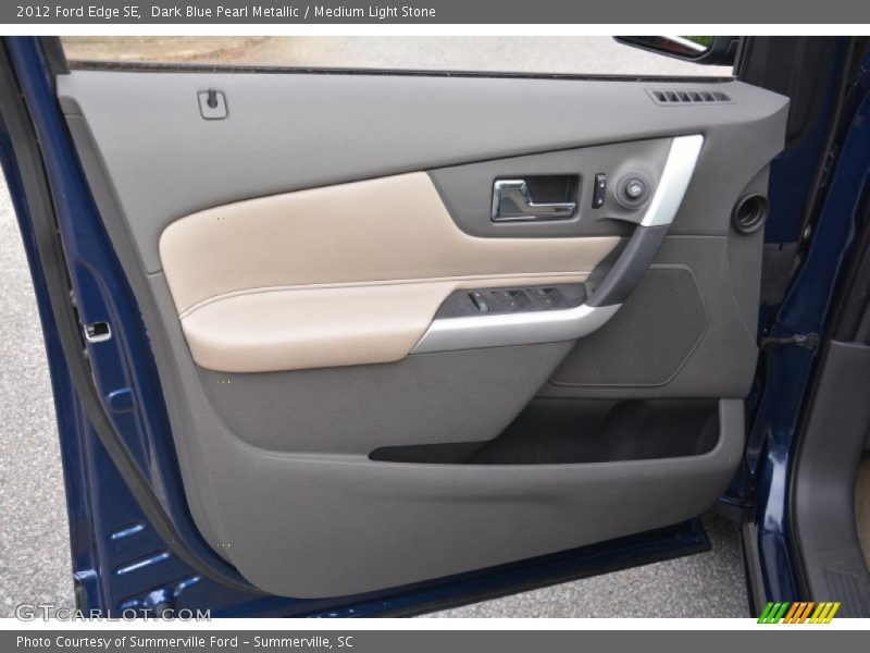 Dark Blue Pearl Metallic / Medium Light Stone 2012 Ford Edge SE