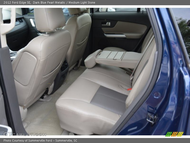 Dark Blue Pearl Metallic / Medium Light Stone 2012 Ford Edge SE
