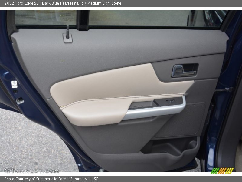 Dark Blue Pearl Metallic / Medium Light Stone 2012 Ford Edge SE