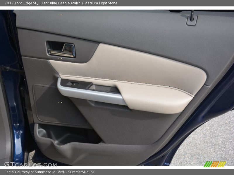 Dark Blue Pearl Metallic / Medium Light Stone 2012 Ford Edge SE