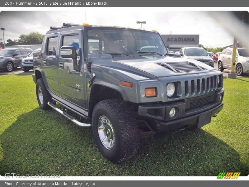 Slate Blue Metallic / Ebony Black 2007 Hummer H2 SUT