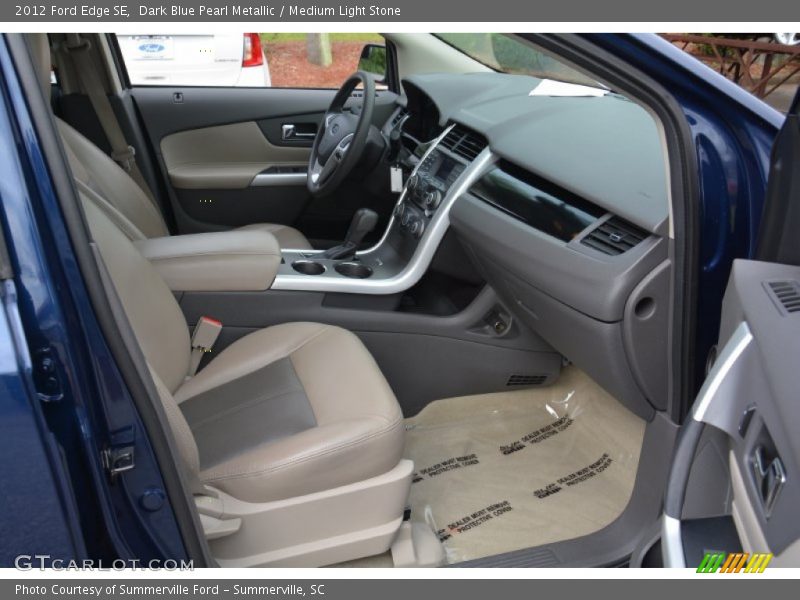 Dark Blue Pearl Metallic / Medium Light Stone 2012 Ford Edge SE