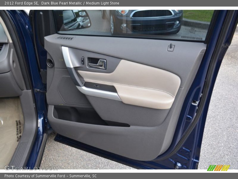 Dark Blue Pearl Metallic / Medium Light Stone 2012 Ford Edge SE