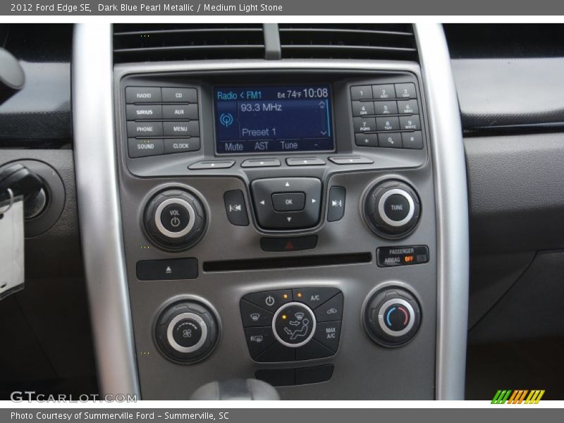 Dark Blue Pearl Metallic / Medium Light Stone 2012 Ford Edge SE