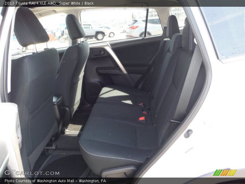 Super White / Black 2013 Toyota RAV4 XLE AWD