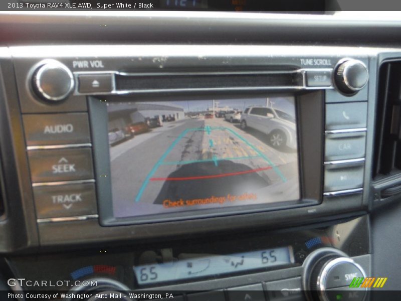 Super White / Black 2013 Toyota RAV4 XLE AWD