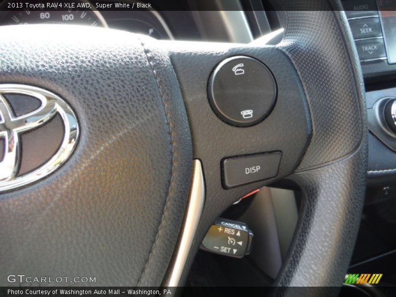 Super White / Black 2013 Toyota RAV4 XLE AWD