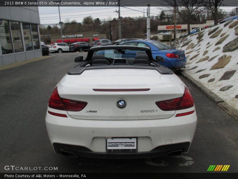 Alpine White / Black 2013 BMW 6 Series 650i xDrive Convertible