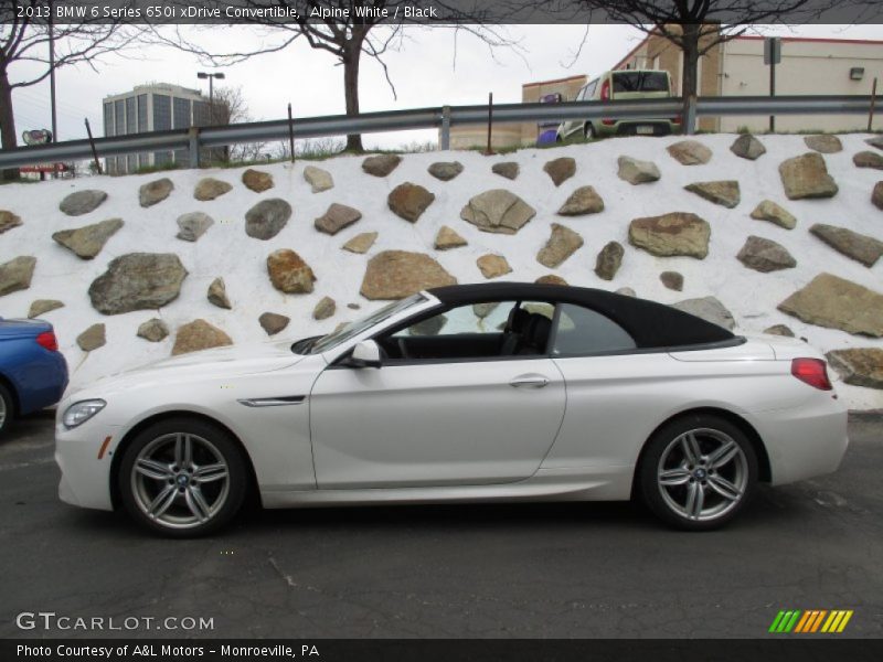 Alpine White / Black 2013 BMW 6 Series 650i xDrive Convertible