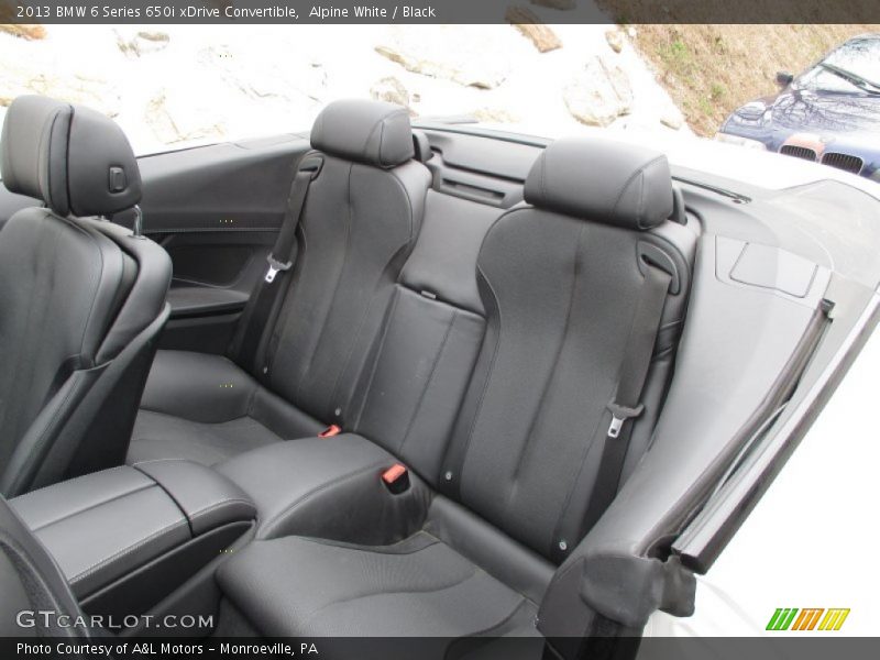 Rear Seat of 2013 6 Series 650i xDrive Convertible