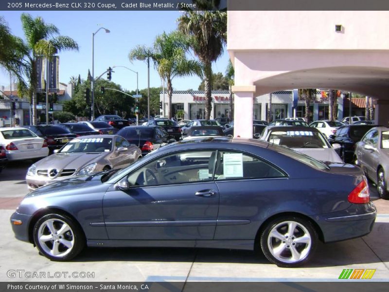 Cadet Blue Metallic / Stone 2005 Mercedes-Benz CLK 320 Coupe