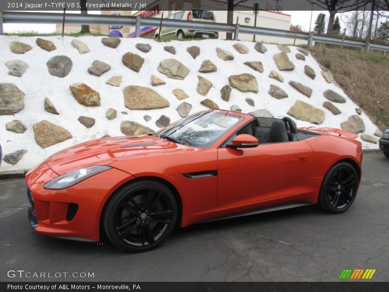Firesand Metallic / Jet 2014 Jaguar F-TYPE V8 S