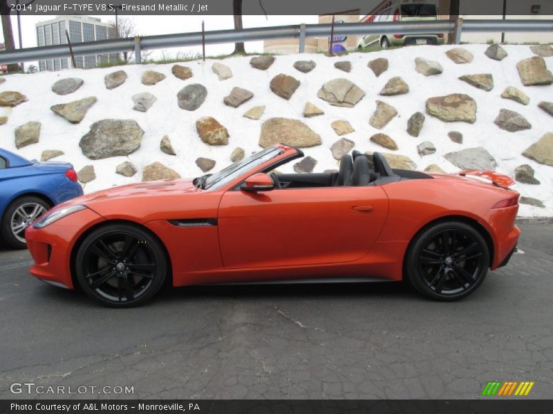 Firesand Metallic / Jet 2014 Jaguar F-TYPE V8 S