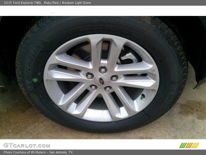 Ruby Red / Medium Light Stone 2015 Ford Explorer FWD