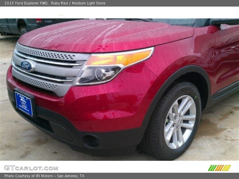 Ruby Red / Medium Light Stone 2015 Ford Explorer FWD