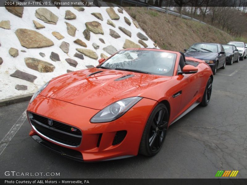 Firesand Metallic / Jet 2014 Jaguar F-TYPE V8 S