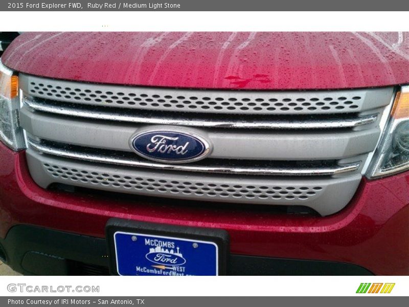 Ruby Red / Medium Light Stone 2015 Ford Explorer FWD