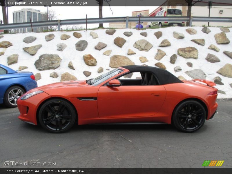 Firesand Metallic / Jet 2014 Jaguar F-TYPE V8 S
