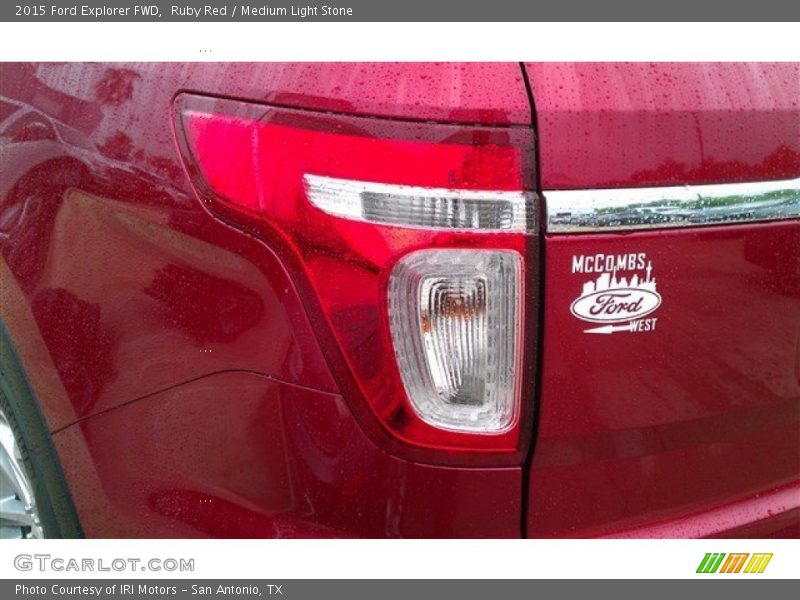 Ruby Red / Medium Light Stone 2015 Ford Explorer FWD