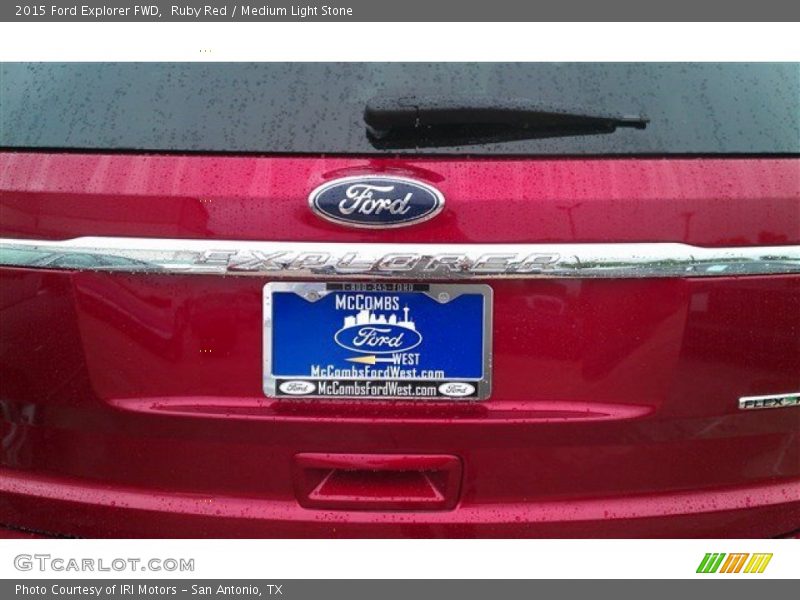 Ruby Red / Medium Light Stone 2015 Ford Explorer FWD