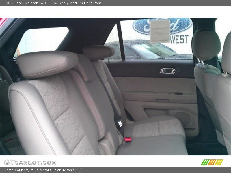 Ruby Red / Medium Light Stone 2015 Ford Explorer FWD