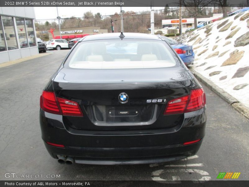 Jet Black / Venetian Beige 2012 BMW 5 Series 528i xDrive Sedan