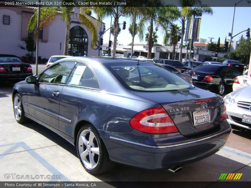 Cadet Blue Metallic / Stone 2005 Mercedes-Benz CLK 320 Coupe