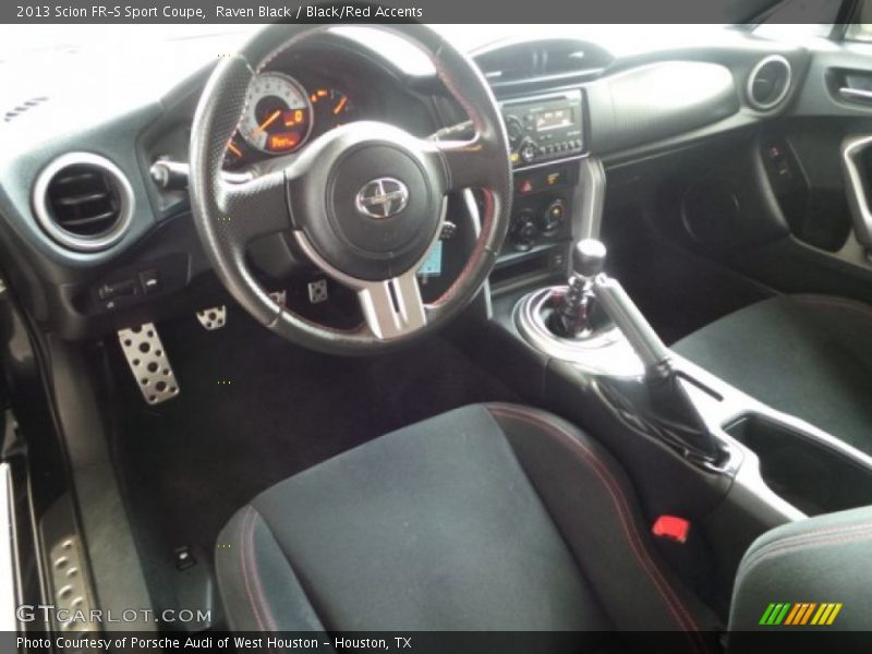 Raven Black / Black/Red Accents 2013 Scion FR-S Sport Coupe