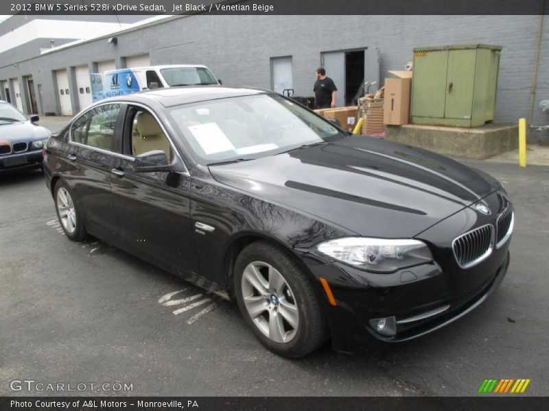 Jet Black / Venetian Beige 2012 BMW 5 Series 528i xDrive Sedan