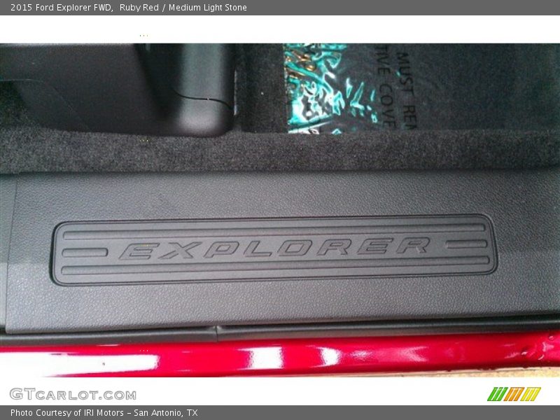 Ruby Red / Medium Light Stone 2015 Ford Explorer FWD