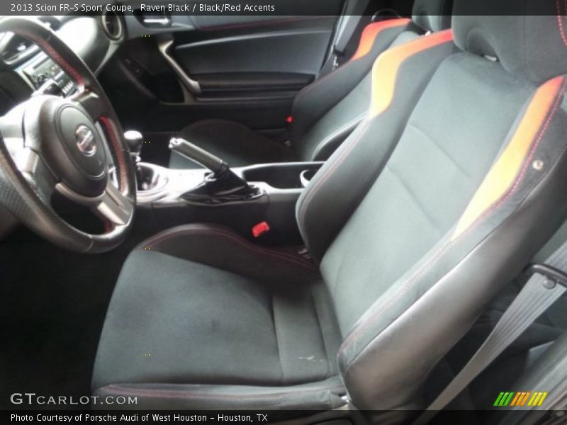Raven Black / Black/Red Accents 2013 Scion FR-S Sport Coupe