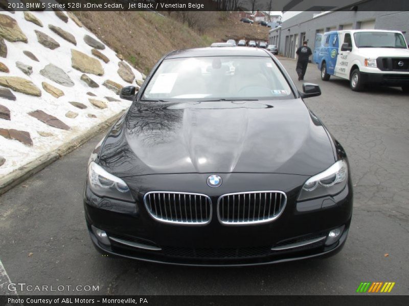 Jet Black / Venetian Beige 2012 BMW 5 Series 528i xDrive Sedan