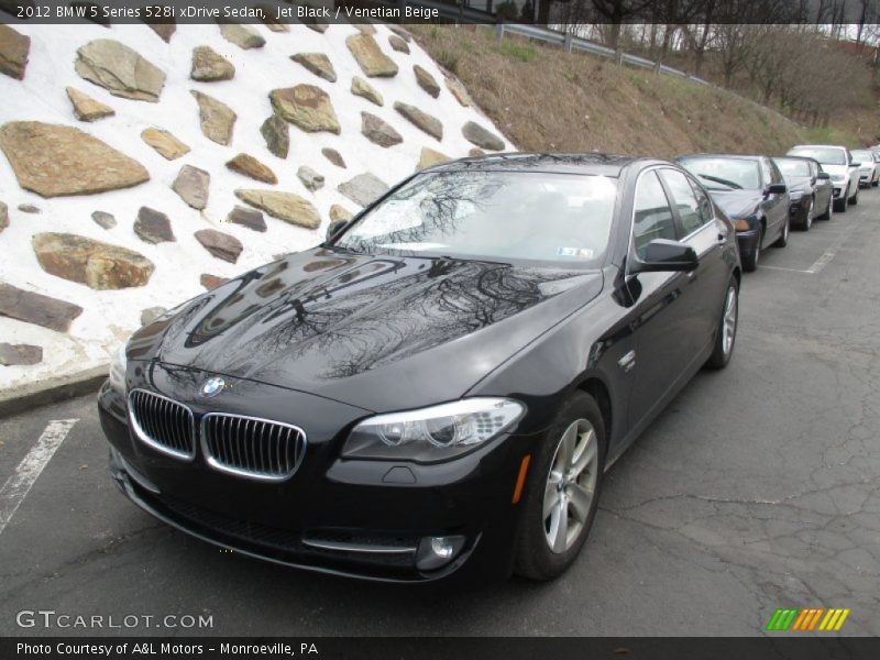 Jet Black / Venetian Beige 2012 BMW 5 Series 528i xDrive Sedan