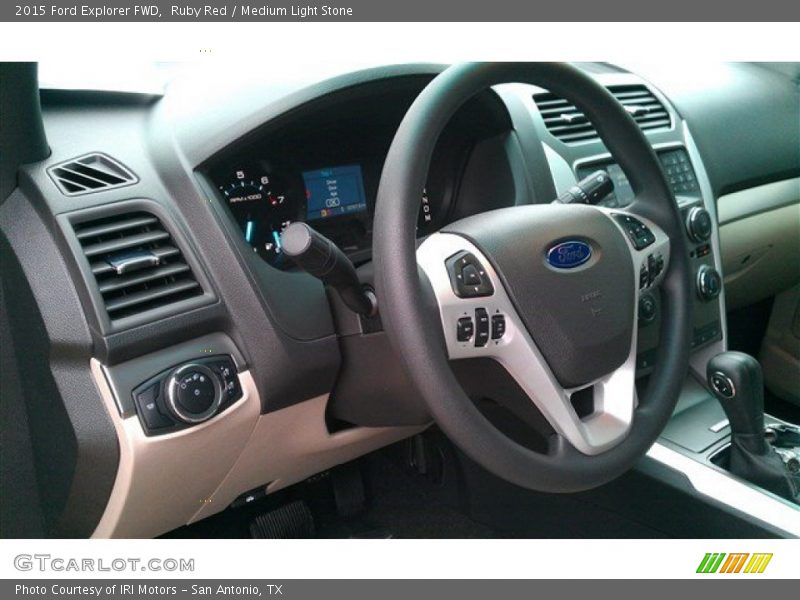 Ruby Red / Medium Light Stone 2015 Ford Explorer FWD