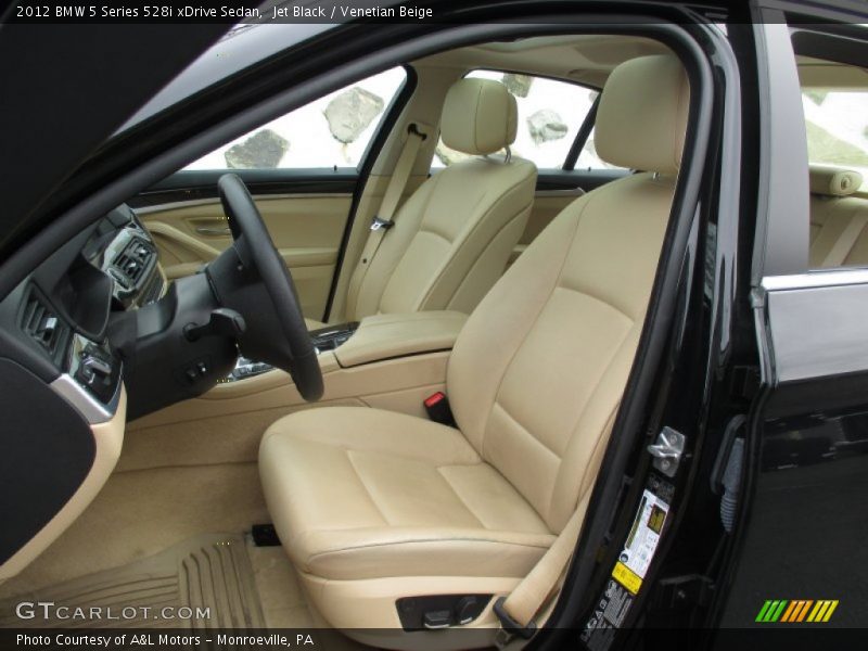 Jet Black / Venetian Beige 2012 BMW 5 Series 528i xDrive Sedan