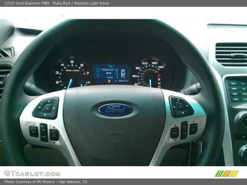 Ruby Red / Medium Light Stone 2015 Ford Explorer FWD