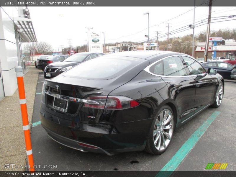 Black / Black 2013 Tesla Model S P85 Performance