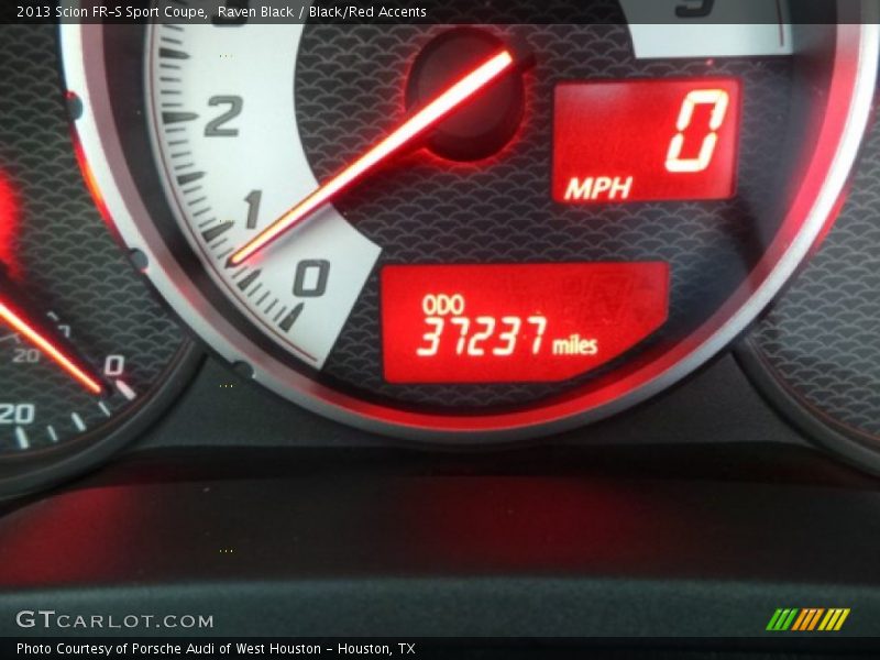 Raven Black / Black/Red Accents 2013 Scion FR-S Sport Coupe