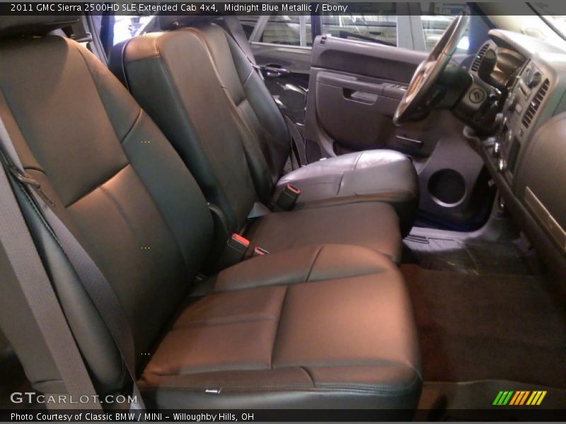 Midnight Blue Metallic / Ebony 2011 GMC Sierra 2500HD SLE Extended Cab 4x4