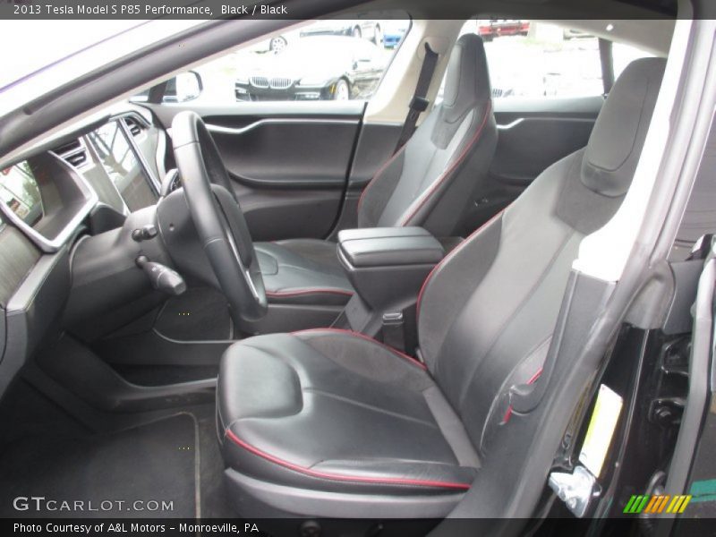 Front Seat of 2013 Model S P85 Performance