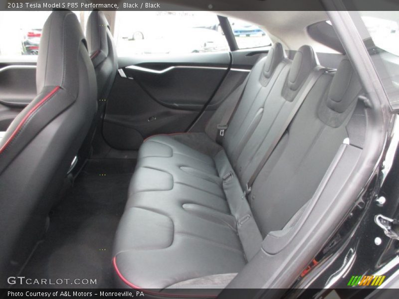 Rear Seat of 2013 Model S P85 Performance