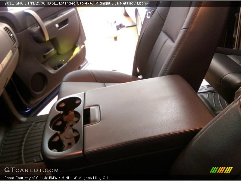 Midnight Blue Metallic / Ebony 2011 GMC Sierra 2500HD SLE Extended Cab 4x4