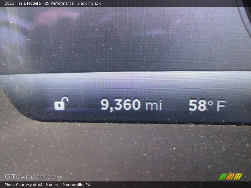 Black / Black 2013 Tesla Model S P85 Performance