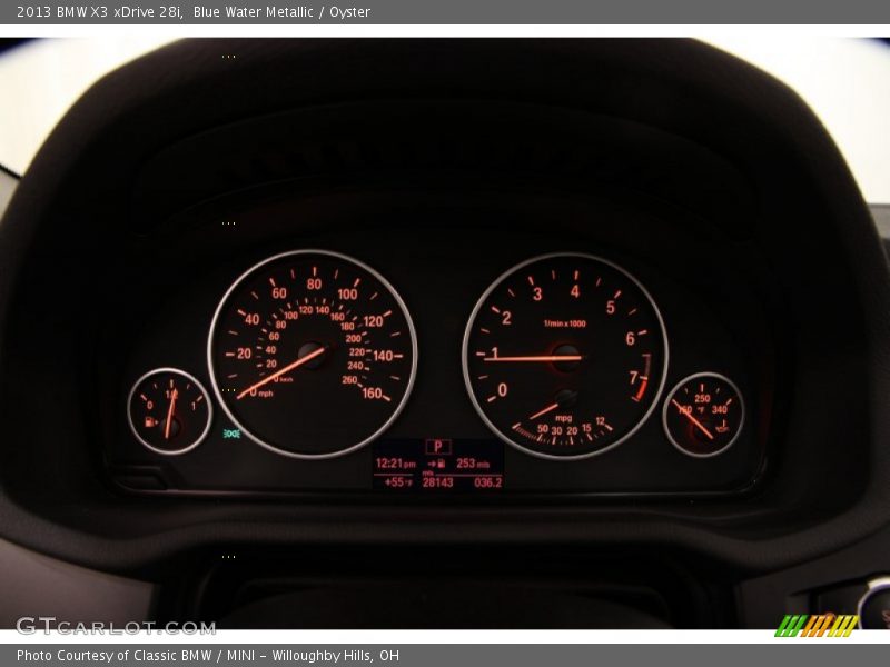 Blue Water Metallic / Oyster 2013 BMW X3 xDrive 28i
