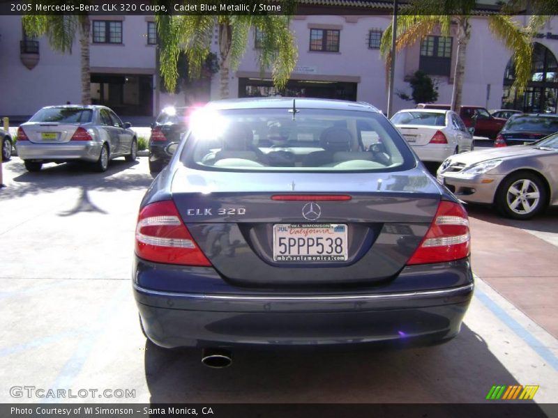 Cadet Blue Metallic / Stone 2005 Mercedes-Benz CLK 320 Coupe