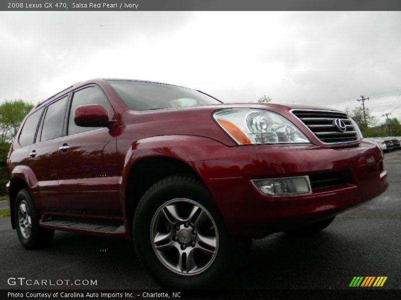 Salsa Red Pearl / Ivory 2008 Lexus GX 470