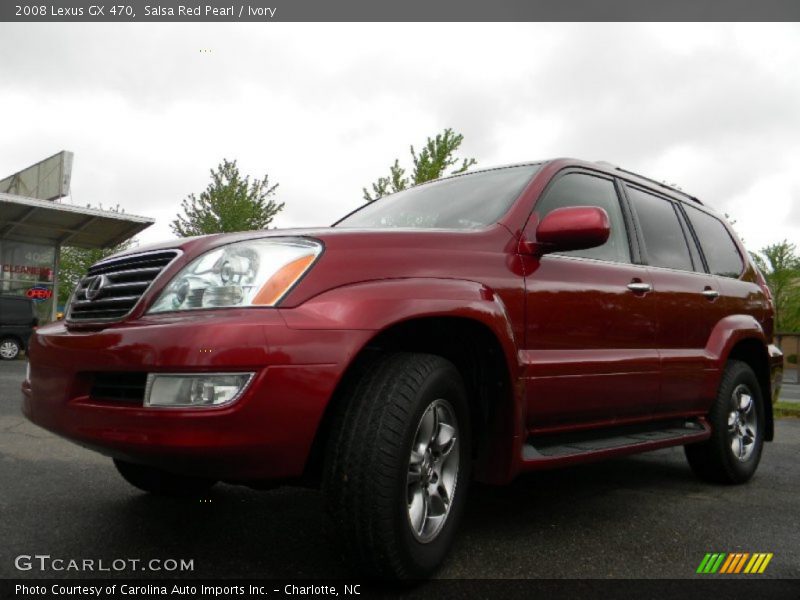 Salsa Red Pearl / Ivory 2008 Lexus GX 470