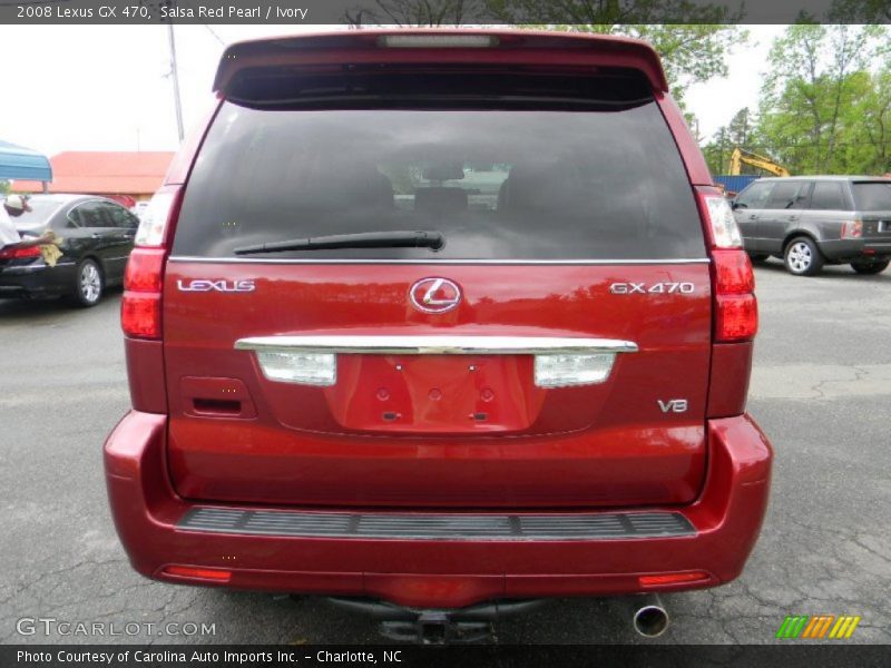 Salsa Red Pearl / Ivory 2008 Lexus GX 470